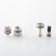Authentic Auguse Era S V3 RTA Rebuildable Tank Atomizer - Silver, 2ml, 0.8 / 1.0 / 1.2 / 1.5mm Air Pin, 16mm