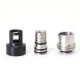 SXK Protocol V Tech PRC NEWD Style Integrated Drip Tip for BB / Billet / Boro AIO Box Mod - Black, 316SS + POM