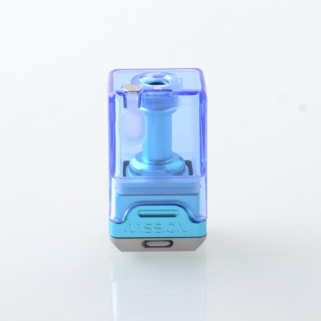 Mission XV DOT Style RBA Tank for DotMod DotAIO AIO V1 / V2 Pod - Blue, Air Pin 1.0 / 1.5 / 2.5 / 3.5