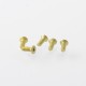 Authentic MK MODS Replacement Titanium Screws for dotMod dotAIO V1 / V2 Pod - Gold (5 PCS)