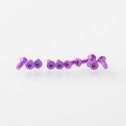 Authentic MK MODS Replacement Titanium Screws for VandyVape Pulse AIO V2 Mod Kit - Magenta (10 PCS)