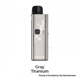 [Ships from Bonded Warehouse] Authentic Uwell Crown S Pod System Kit - Gray Titanium, 1500mAh, 5ml, 0.2ohm / 0.6ohm