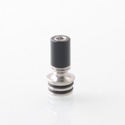 Authentic Auguse Era S V3 510 Drip Tip - Silver, Stainless Steel + POM