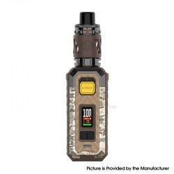 [Ships from Bonded Warehouse] Authentic Vaporesso Armour S 100W Mod Kit with iTank 2 - Camo Brown, 5~100W, 1 x 18650/ 21700, 5ml