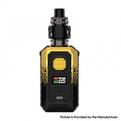 [Ships from Bonded Warehouse] Authentic Vaporesso Armour Max 220W Mod Kit with iTank 2 - Cyber Gold, 5~220W, 2x 18650/21700, 8ml