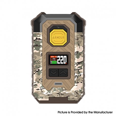 [Ships from Bonded Warehouse] Authentic Vaporesso Armour Max 220W Box Mod - Camo Brown, VW 5~220W, 2 x 18650 / 21700
