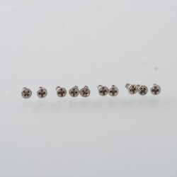 Authentic MK MODS Replacement Screws for VandyVape Pulse AIO V2 Mod Kit - Silver, (10 PCS)