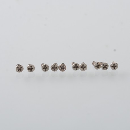 Authentic MK MODS Replacement Screws for VandyVape Pulse AIO V2 Mod Kit - Silver, (10 PCS)