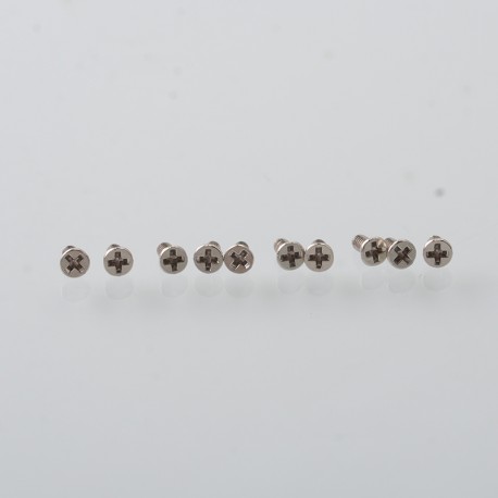 Authentic MK MODS Replacement Screws for VandyVape Pulse AIO V2 Mod Kit - Silver, (10 PCS)