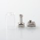 Sturdy One Style RBA Tank Kit for dotMod dotAIO V1 / V2 / V2 Lite / BB / Billet / Boro Mod - Silver, 1, 2, 2.5, 3.0, 3.5mm