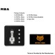 Authentic Ambition Mods STRIX RBA Boro Bridge for Billet / BB / Boro Mod - Silver, 5 PCS Air Pin 1.0, 2.0, 2.5, 3.0, 3.5mm