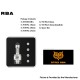 Authentic Ambition Mods STRIX RBA Boro Bridge for Billet / BB / Boro Mod - Black, 5 PCS Air Pin 1.0, 2.0, 2.5, 3.0, 3.5mm