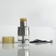 ParavozZ k5k Style RDTA Rebuildable Dripping Tank Atomizer - Silver, Stainless Steel + Glass, 22mm Diameter