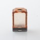 WICK'D XO Style Boro Tank for SXK BB / Billet AIO Box Mod Kit - Translucent Brown, Acrylic