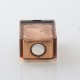 WICK'D XO Style Boro Tank for SXK BB / Billet AIO Box Mod Kit - Translucent Brown, Acrylic