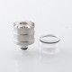 YFTK Bamboo Knot Style Top Cap Tank Tube for Flash E-Vapor FEV V4.5S+ / V4.5 RTA - Silver, 4.8ml