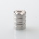 YFTK Bamboo Knot Style Top Cap Tank Tube for Flash E-Vapor FEV V4.5S+ / V4.5 RTA - Silver, 4.8ml