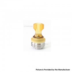 SXK Monarchy Rook Style MTL Drip Tip for BB / Billet / Boro AIO Box Mod - Brown, PEI + Stainless Steel