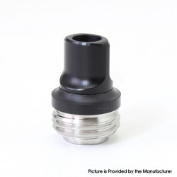 SXK Monarchy Smooth Style DL Drip Tip for BB / Billet / Boro AIO Box Mod - Black, POM + Stainless Steel