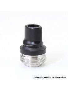 SXK Monarchy Smooth Style DL Drip Tip for BB / Billet / Boro AIO Box Mod - Black, POM + Stainless Steel
