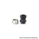 SXK Monarchy Thick Hybrid Style DL Drip Tip for BB / Billet / Boro AIO Box Mod - White, POM + Stainless Steel