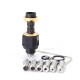 SXK Mission XV KB2 EVO Style Boro RBA Bridge for Billet / BB / Boro Mod - Black, Air Pin 1.1 + 1.2 + 2 + 2.5 + 3 + 3.5 + 4.3mm