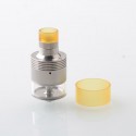 ParavozZ k5k Style RDTA Rebuildable Dripping Tank Atomizer - Silver, Titanium Alloy + Glass, 22mm Diameter