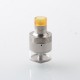 ParavozZ k5k Style RDTA Rebuildable Dripping Tank Atomizer - Silver, Titanium Alloy + Glass, 22mm Diameter