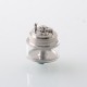 ParavozZ k5k Style RDTA Rebuildable Dripping Tank Atomizer - Silver, Stainless Steel + Glass, 22mm Diameter