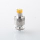 ParavozZ k5k Style RDTA Rebuildable Dripping Tank Atomizer - Silver, Stainless Steel + Glass, 22mm Diameter