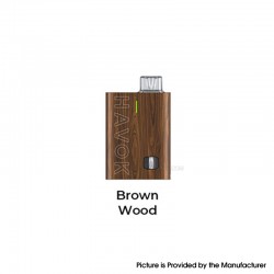 [Ships from Bonded Warehouse] Authentic Uwell Havok R Pod System Kit - Brown Wood, 950mAh, 3ml, 0.6ohm