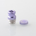 Mission XV DotMission Style Replacement Drip Tip + Button Set for dotMod dotAIO V2 Pod - Purple