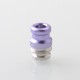 Mission XV DotMission Style Replacement Drip Tip + Button Set for dotMod dotAIO V2 Pod - Purple