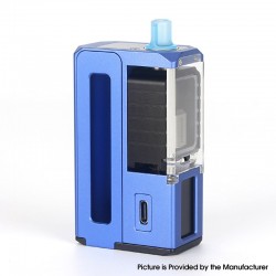 Authentic Advken FOB 80W AIO Boro Box Mod Kit - Hainan Blue, VW 1~80W, 1 x 18650