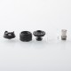 Authentic Ambition Mods Bi2hop MTL RTA (Bishop V2) Atomizer - Black, 2.0ml, 0.8 / 1.0 / 1.2mm Air Pin, 22mm