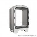 Authentic ThunderHead Creations Blaze Sliding Empty Boro Tank for BB / Billet / Boro Box Mod - Silver, Dual Glasses