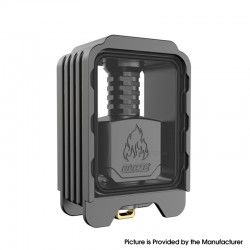 Authentic ThunderHead Creations Blaze Bridge with Sliding Boro Tank for BB / Billet / Boro Box Mod - Gun Metal, Dual Glasses