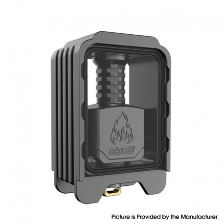 Authentic ThunderHead Creations Blaze Bridge with Sliding Boro Tank for BB / Billet / Boro Box Mod - Gun Metal, Dual Glasses