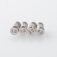 Psychomod Xcentred Style RBA Bridge for Billet / BB / Boro Mod - Gold, 316SS, 5 PCS Air Pin 1.5 / 2.0 / 3.0 / 3.5 / 4.0mm