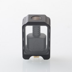 Authentic ThunderHead Creations Blaze Bridge with Sliding Boro Tank for BB / Billet / Boro Box Mod - Matte Black, Dual Glasses