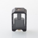 Authentic ThunderHead Creations Blaze Bridge with Sliding Boro Tank for BB / Billet / Boro Box Mod - Matte Black, Dual Glasses