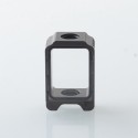Authentic ThunderHead Creations Blaze Sliding Empty Boro Tank for BB / Billet / Boro Box Mod - Gun Metal, Dual Glasses