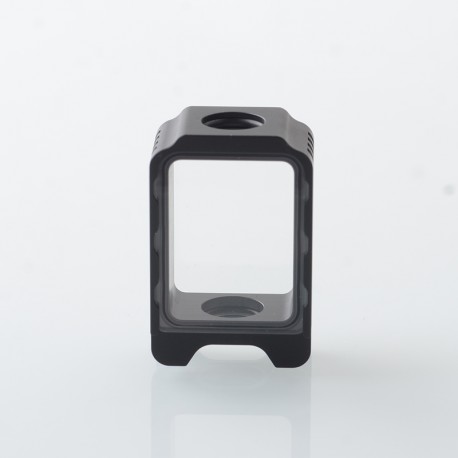 Authentic ThunderHead Creations Blaze Sliding Empty Boro Tank for BB / Billet / Boro Box Mod - Matte Black, Dual Glasses