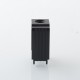 Authentic ThunderHead Creations Blaze Sliding Empty Boro Tank for BB / Billet / Boro Box Mod - Matte Black, Dual Glasses