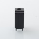 Authentic ThunderHead Creations Blaze Sliding Empty Boro Tank for BB / Billet / Boro Box Mod - Matte Black, Dual Glasses