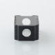 Authentic ThunderHead Creations Blaze Sliding Empty Boro Tank for BB / Billet / Boro Box Mod - Matte Black, Dual Glasses