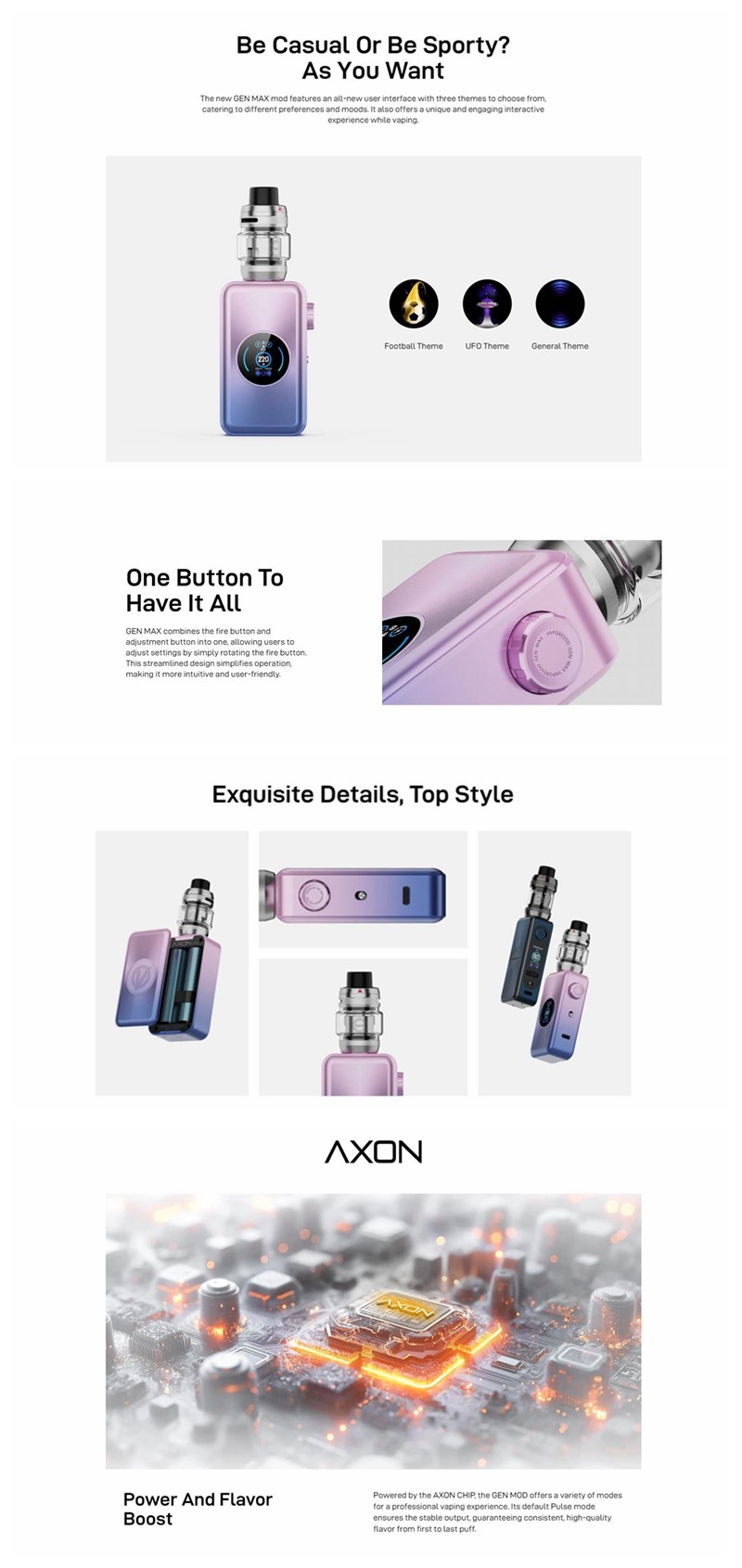 정통 Vaporesso Gen SE 80W Box Mod
