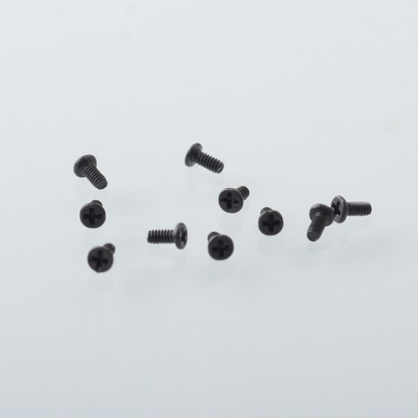 Authentic MK MODS Replacement Screws for VandyVape Pulse AIO V2 Mod Kit - Black, (10 PCS)