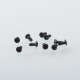 Authentic MK MODS Replacement Screws for VandyVape Pulse AIO V2 Mod Kit - Black, (10 PCS)