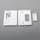 Authentic MK MODS Replacement Panel Plate for the VandyVape Pulse AIO V2 80W Kit - White